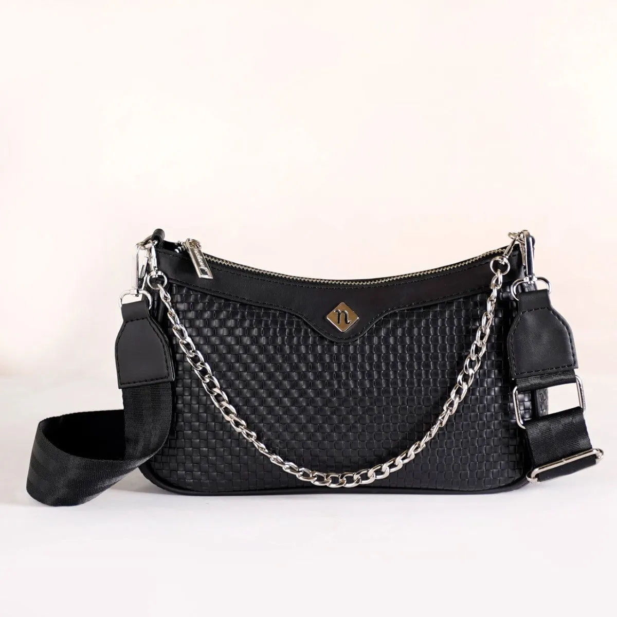 Lusso Black Sling Handbag