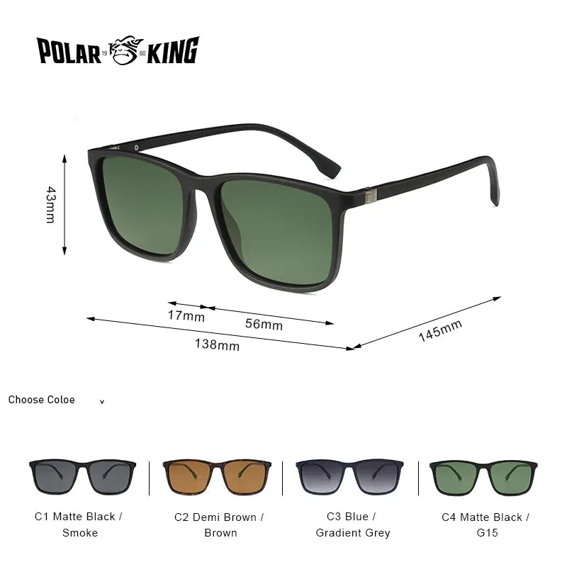 Luxury Square Vintage Polarized Sunglasses For Men Women