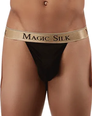 Magic Silk 4586 Silk Knit Micro Thong Black