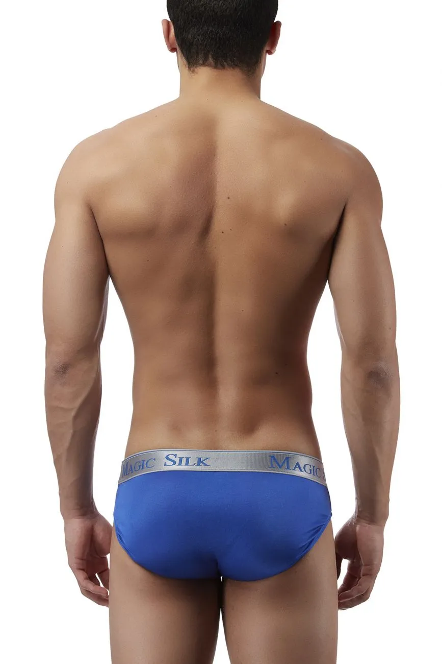 Magic Silk 6386 Silk Knit Low Rise Bikini Cobalt