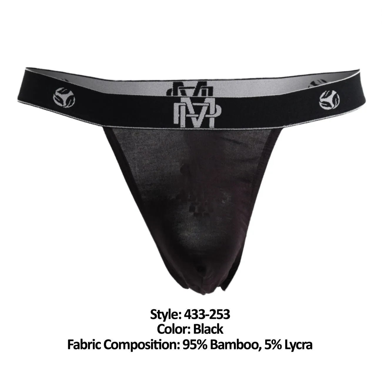 Male Power 433-253 Bamboo Micro Thong Black