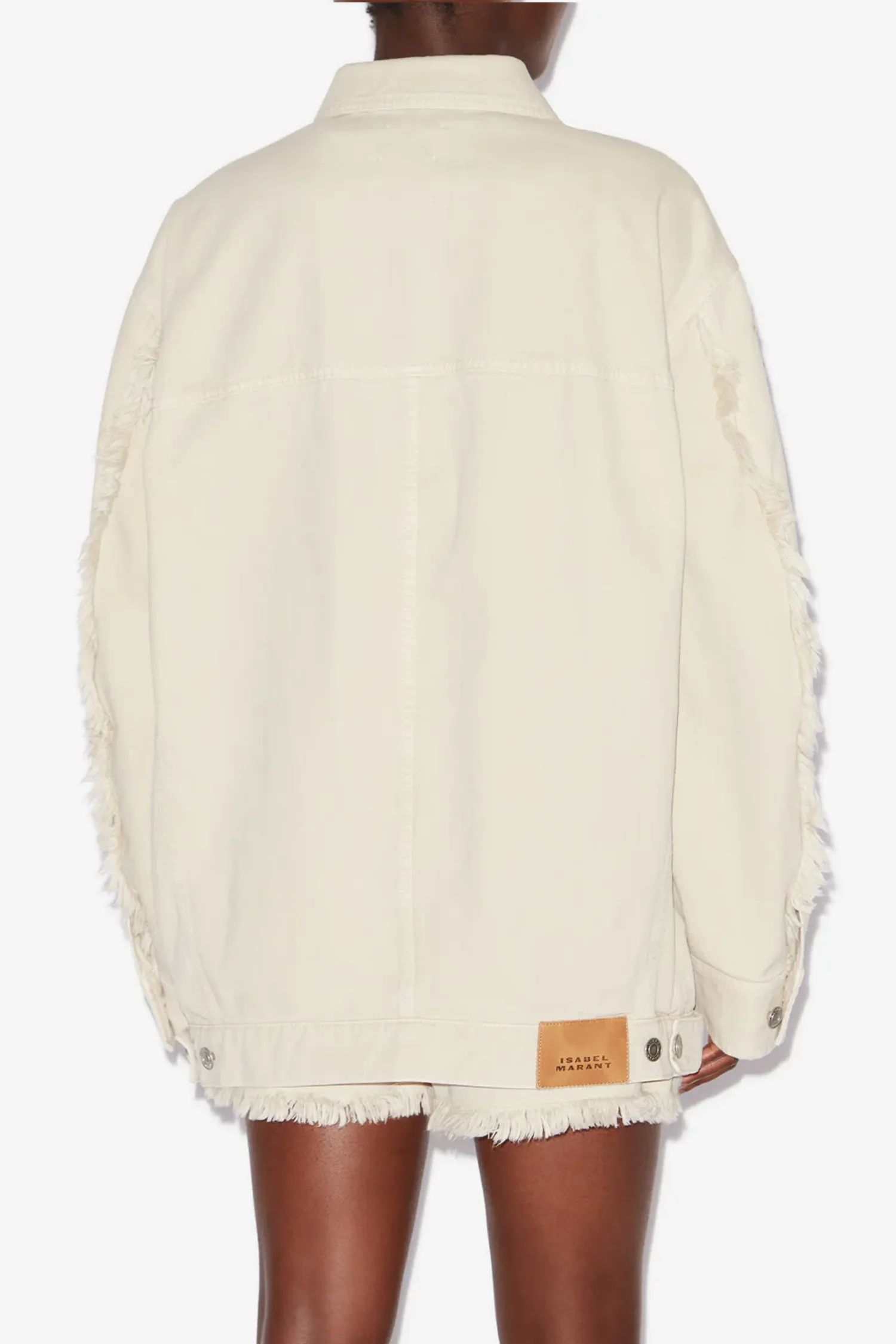 Manona Emb. Oversize Jacket Ecru