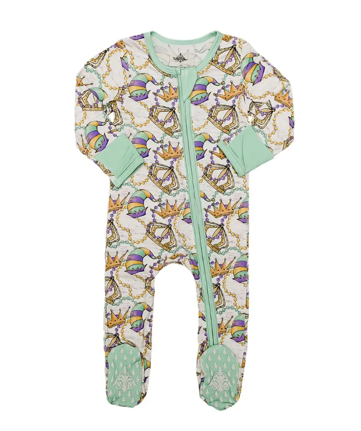Mardi Gras Royal Bamboo Romper