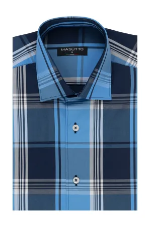 MASUTTO ANGEL/92 SHORT SLEEVE BUTTON DOWN SHIRT