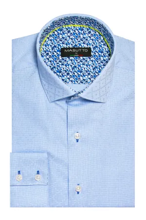 MASUTTO LEEDS/02 LONG SLEEVE BUTTON DOWN SHIRT