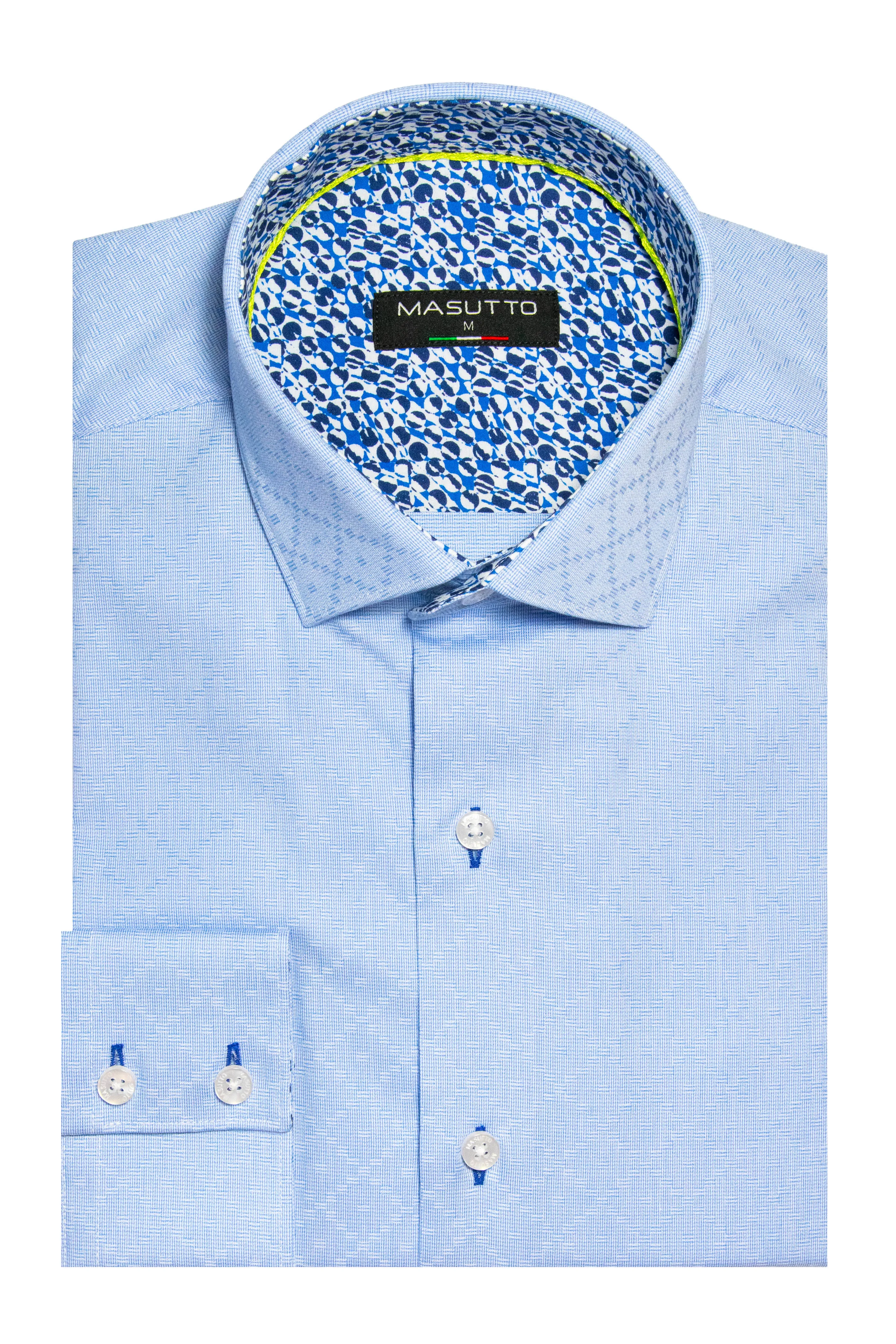 MASUTTO LEEDS/02 LONG SLEEVE BUTTON DOWN SHIRT