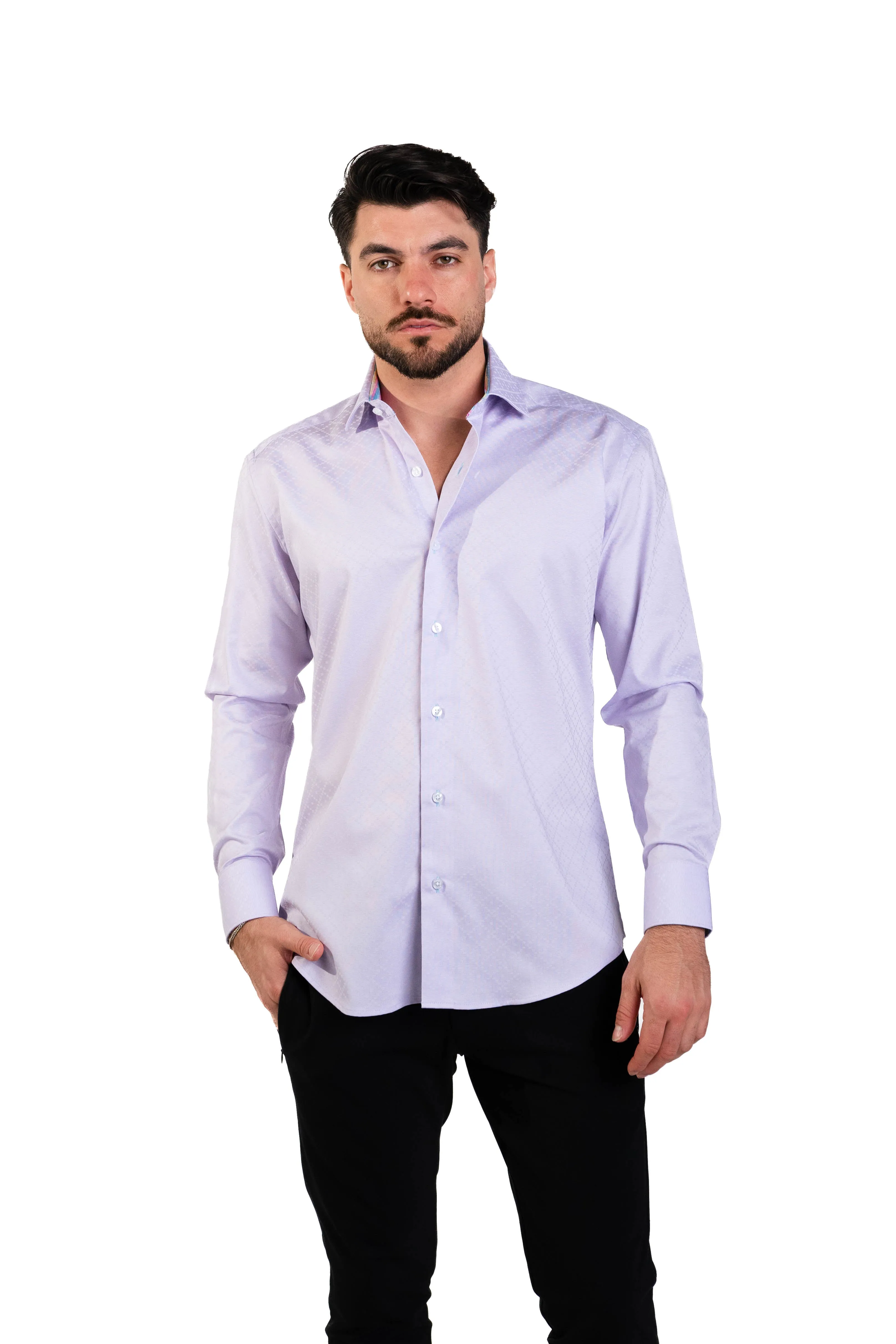 MASUTTO LEEDS/06 LONG SLEEVE BUTTON DOWN SHIRT