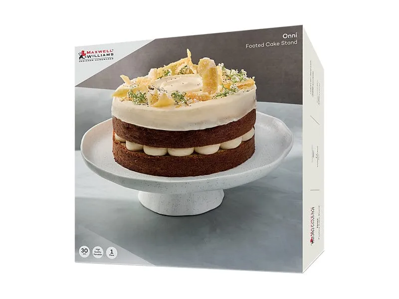 Maxwell & Williams Onni Footed Cake Stand 30cm Speckle AX0616