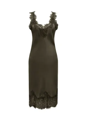 Megan Coco Dress Moss Green