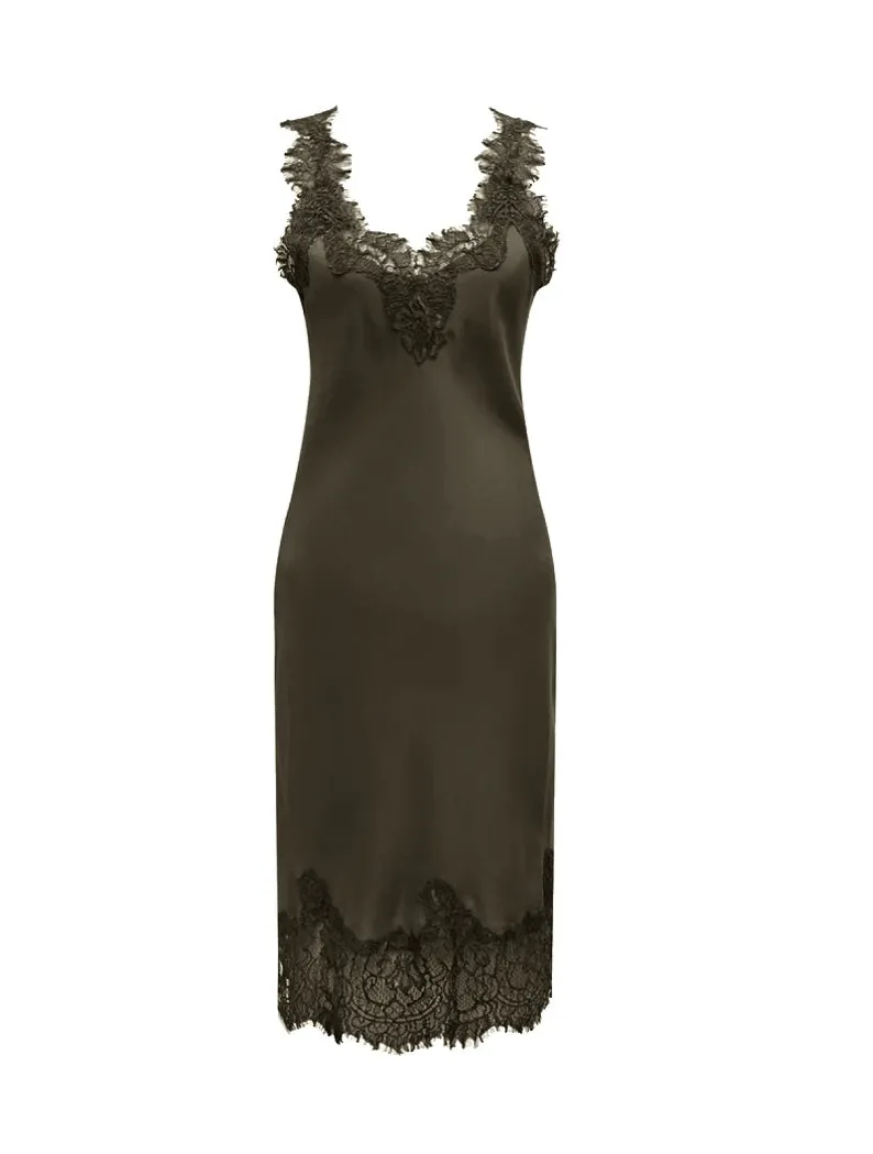 Megan Coco Dress Moss Green