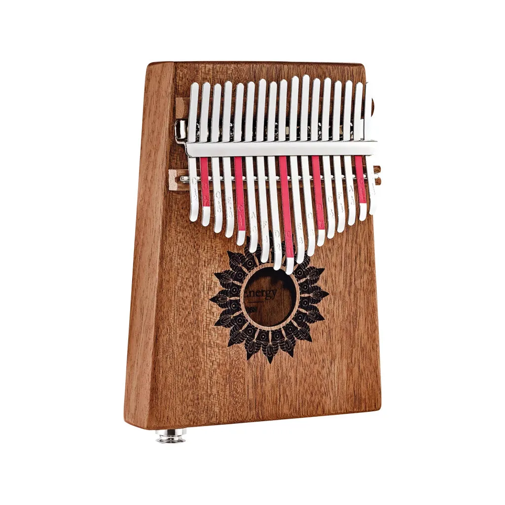 MEINL Sonic Energy KL1708H 17 Notes Sound Hole Pickup Kalimba, Mahogany Matte