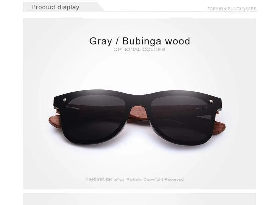 Men Natural Wooden Polarized Sunglasses