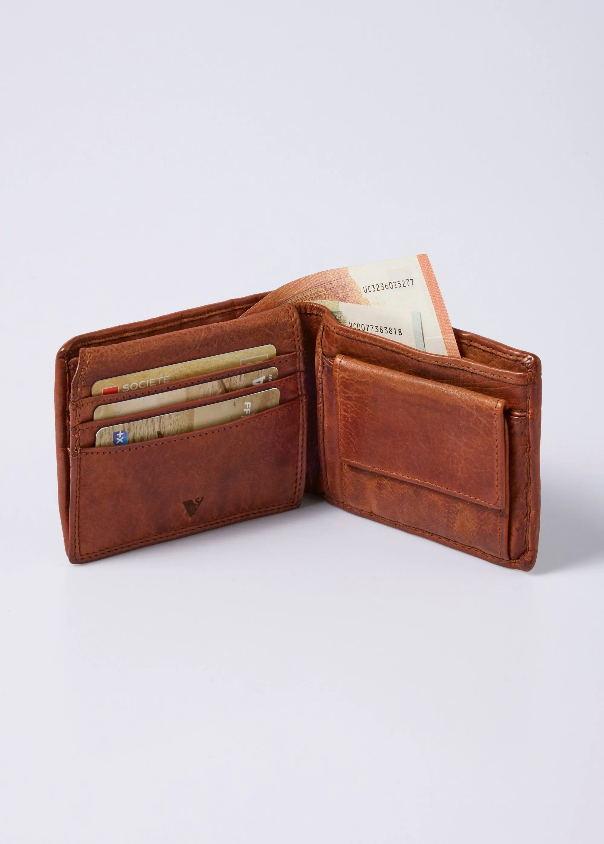 Men's woven leather wallet