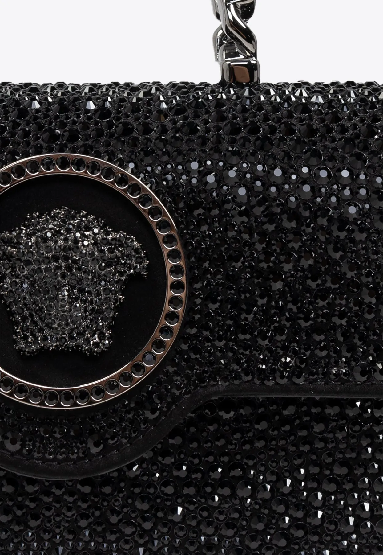 Mini Crystal La Medusa Top Handle Bag