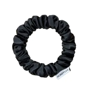 Mini Organic Silk Scrunchie BLACK