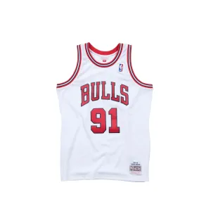 Mitchell & Ness Mens Dennis Rodman Chicago Bulls Swingman Jersey 'White'