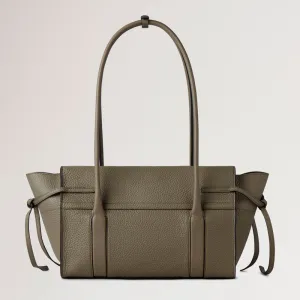 MULBERRY Small Soft Bayswater in Linen Green Heavy Grain