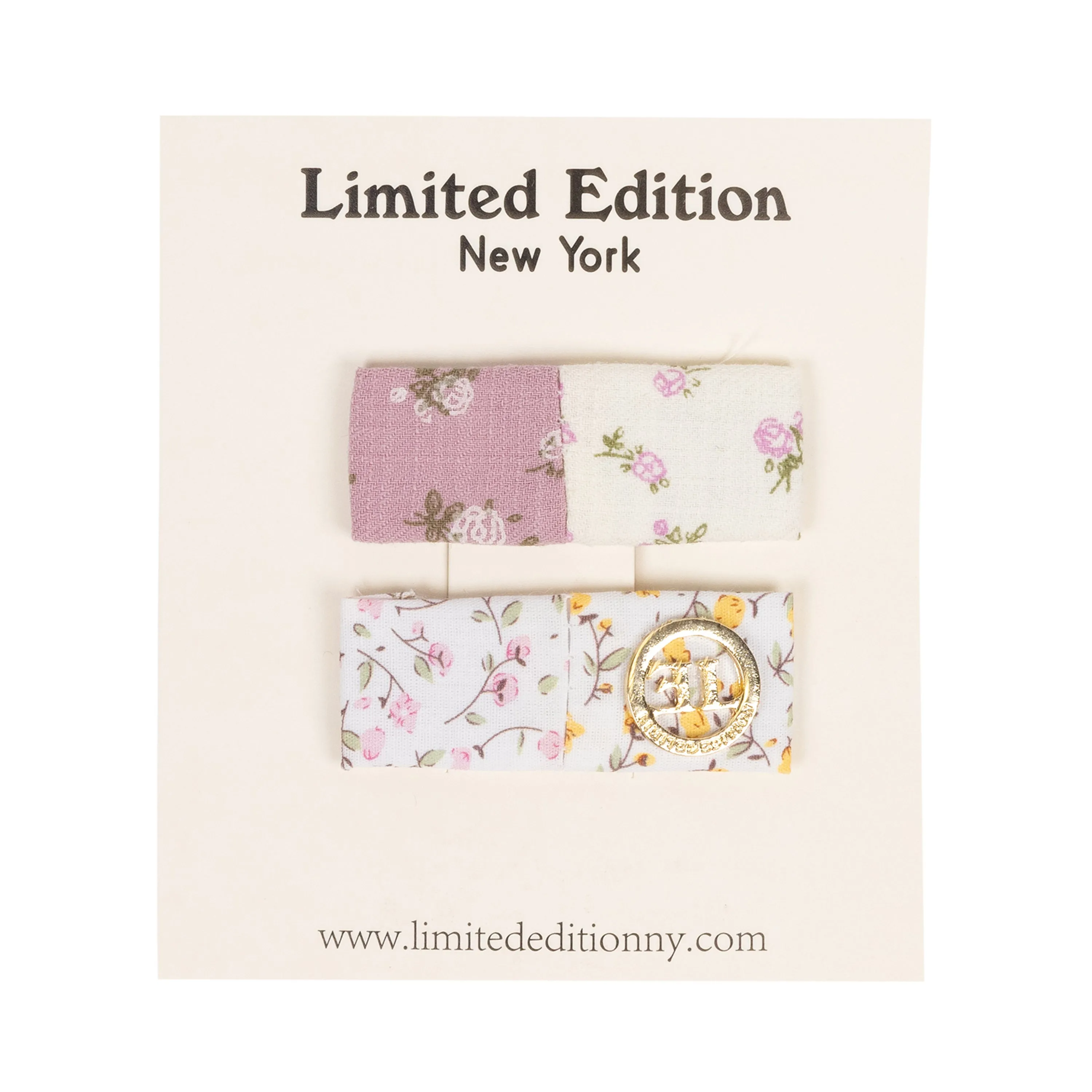 Multi Floral Flat Clip 2 pack