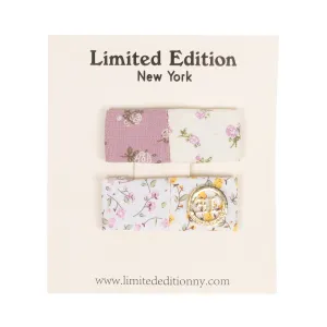 Multi Floral Flat Clip 2 pack
