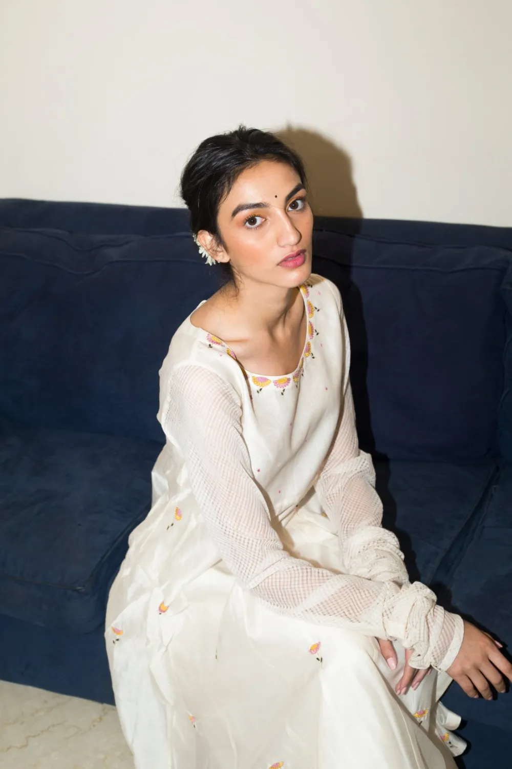 Nargis Kalikurta With Daisy Buti & Chanderi Silk Palazzo