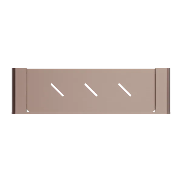 Nero Bianca Metal Shower Shelf - Brushed Bronze