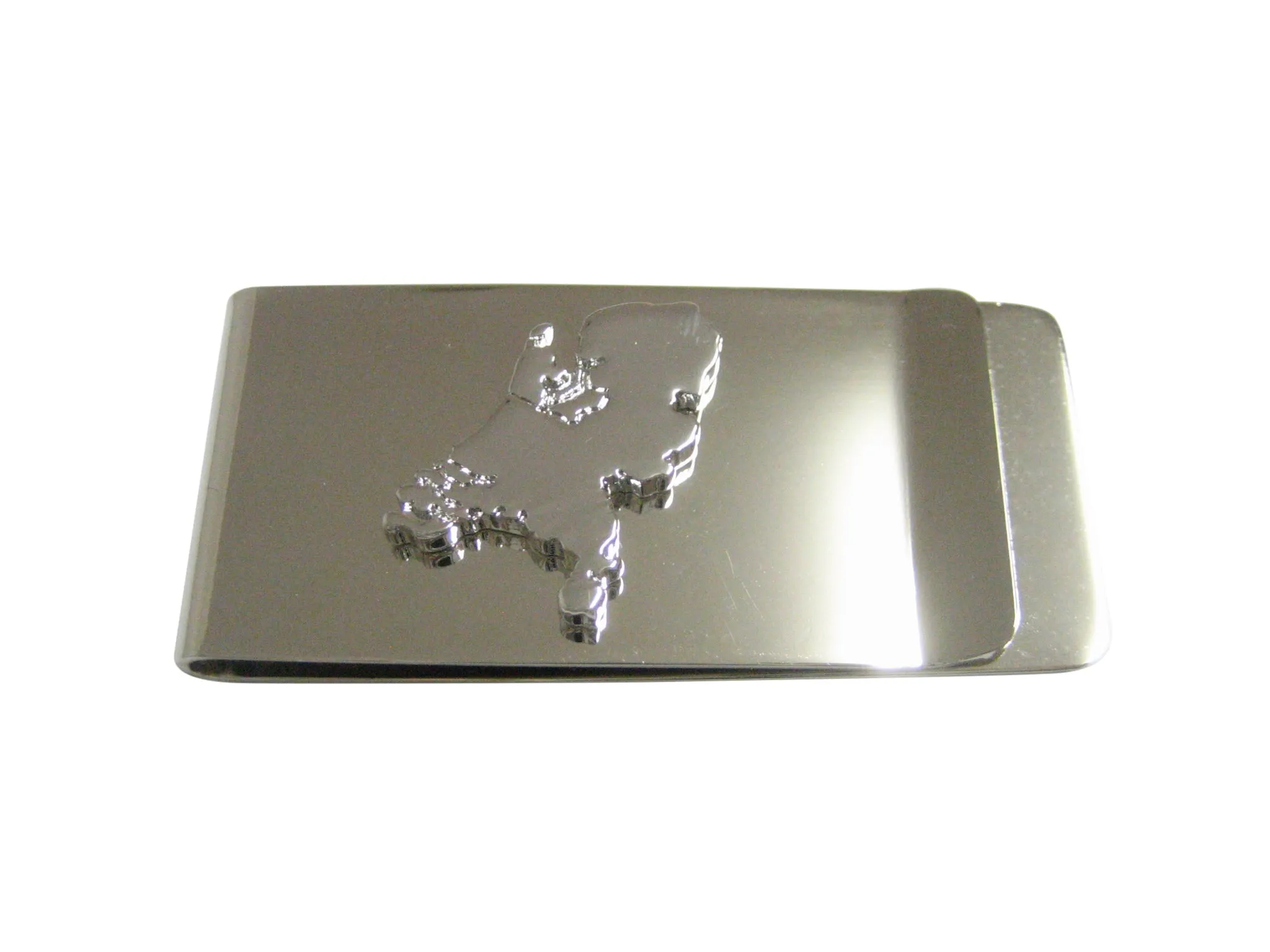 Netherlands Map Shape Pendant Money Clip
