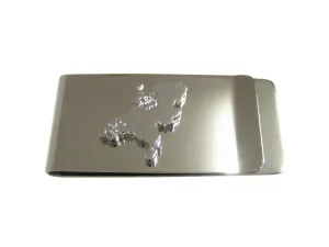 Netherlands Map Shape Pendant Money Clip
