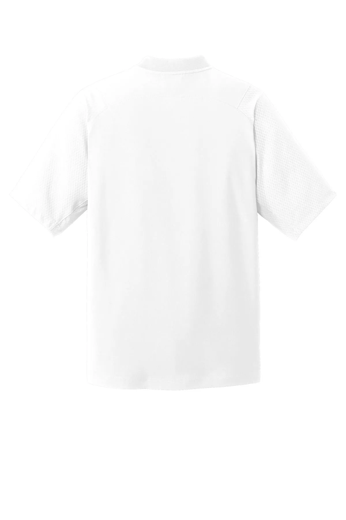 New Era  Cage Short Sleeve 1/4-Zip Jacket. NEA600 White