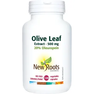 New Roots Olive Leaf  Extract 120 Veg Capsules