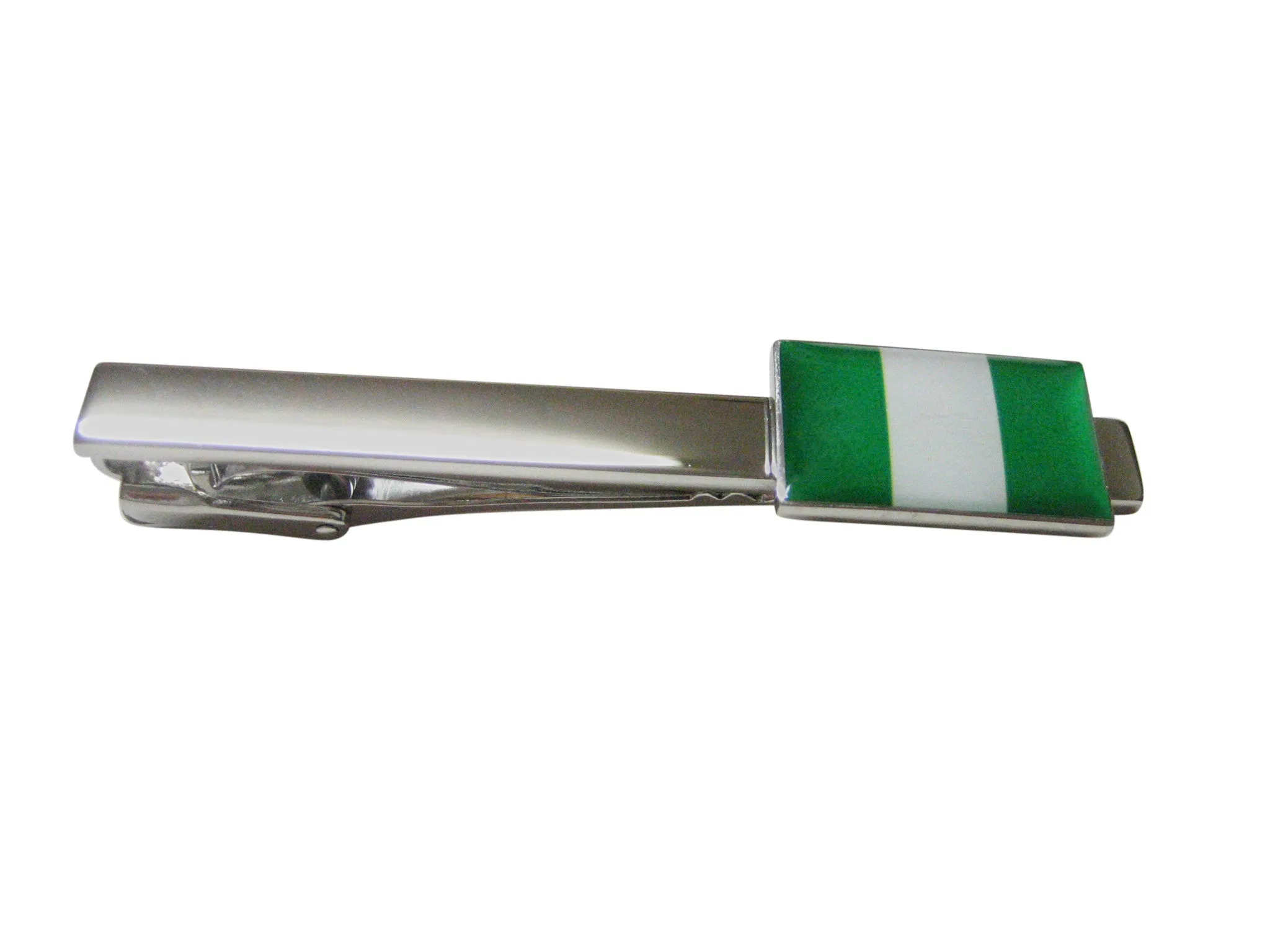 Nigeria Flag Square Tie Clip