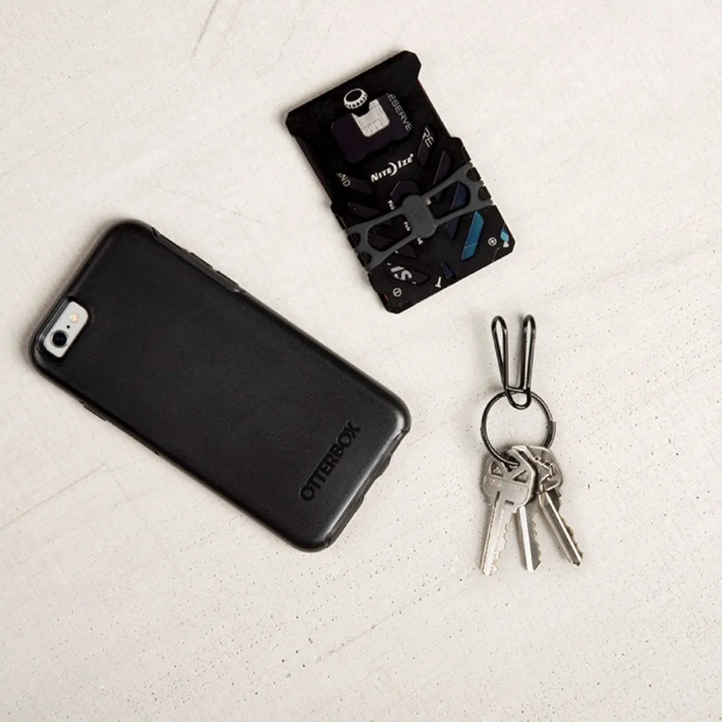 Nite-Ize SqueezeRing Easy Load Key Clip Black