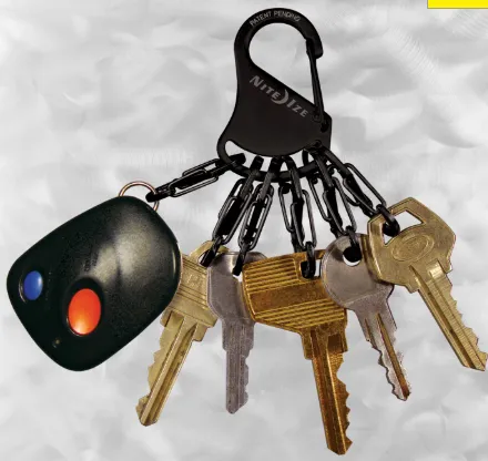 NiteIze - KeyRack Steel - S-Biner (Black)