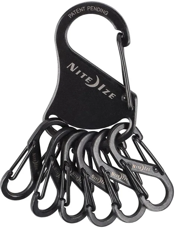 NiteIze - KeyRack Steel - S-Biner (Black)
