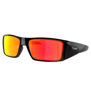 Oakley Heliostat Sunglasses - Polished Black/Prism Ruby