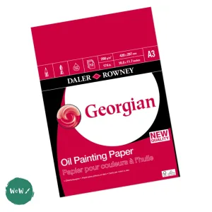Pad - Oil Painting - Daler Rowney - GEORGIAN - 250 gsm - PAPER - A3