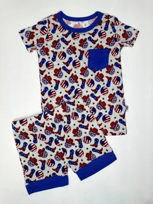 Party In The USA Bamboo Sleep Short Set