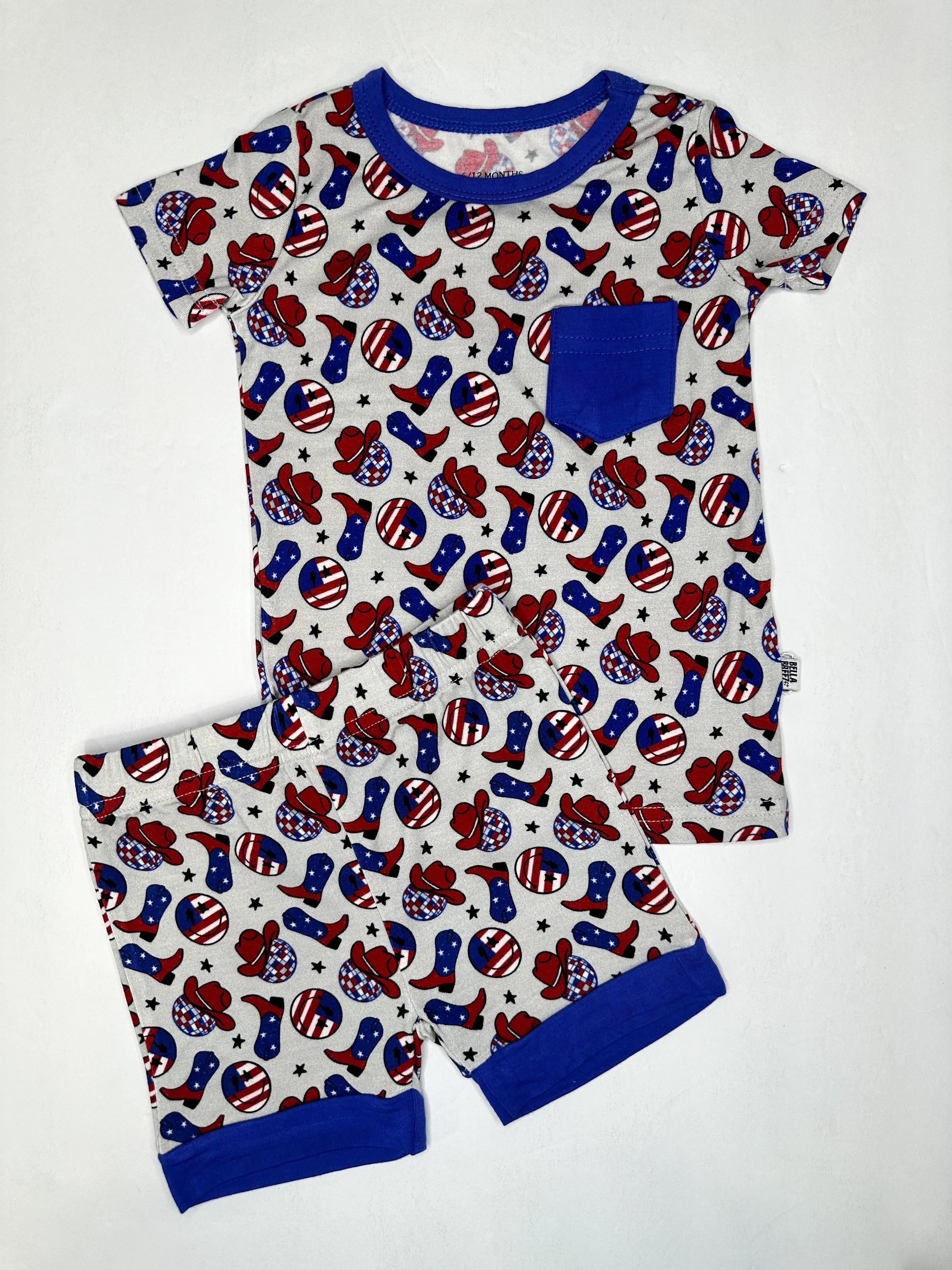 Party In The USA Bamboo Sleep Short Set