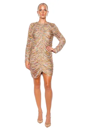 Pavilion Rouleau Long Sleeve Mini Dress