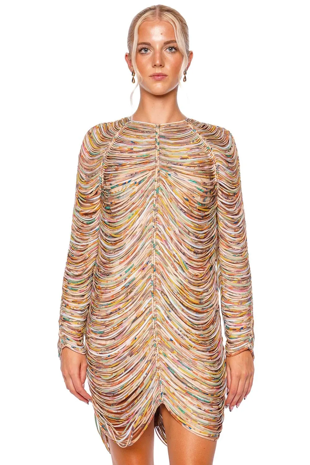Pavilion Rouleau Long Sleeve Mini Dress