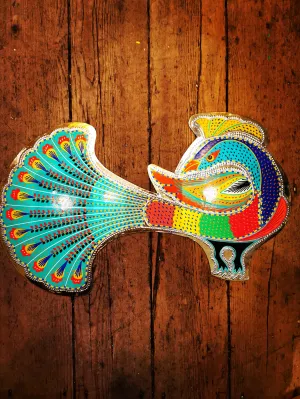 Peacock wall plaques