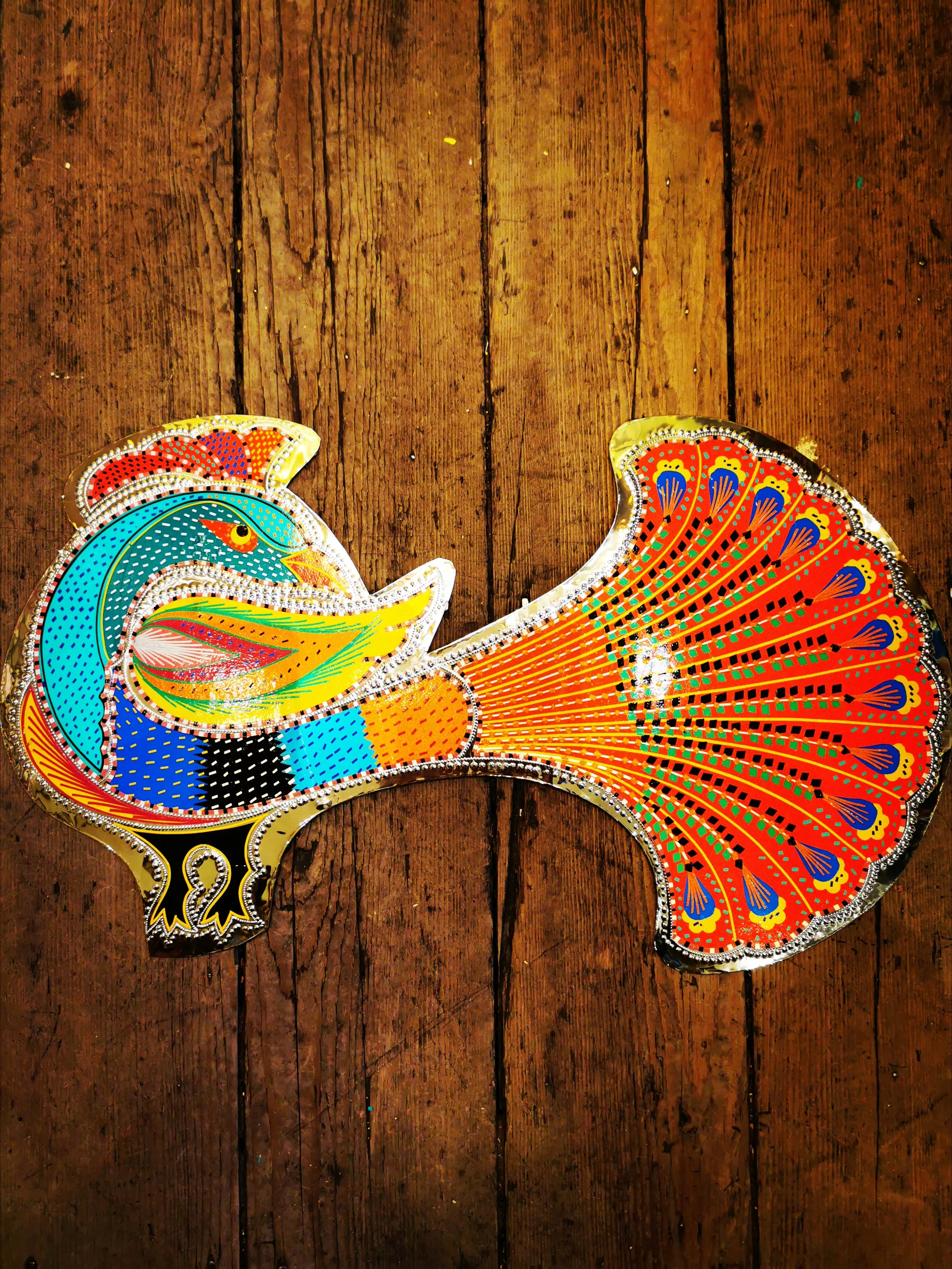 Peacock wall plaques