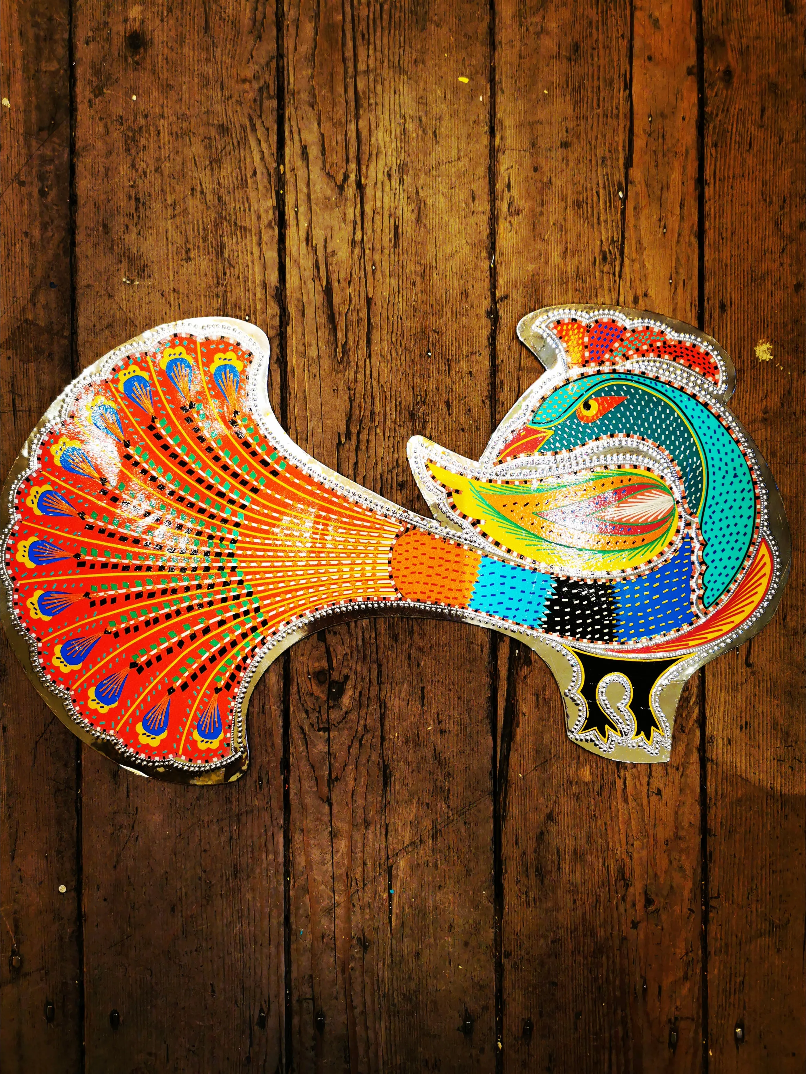 Peacock wall plaques