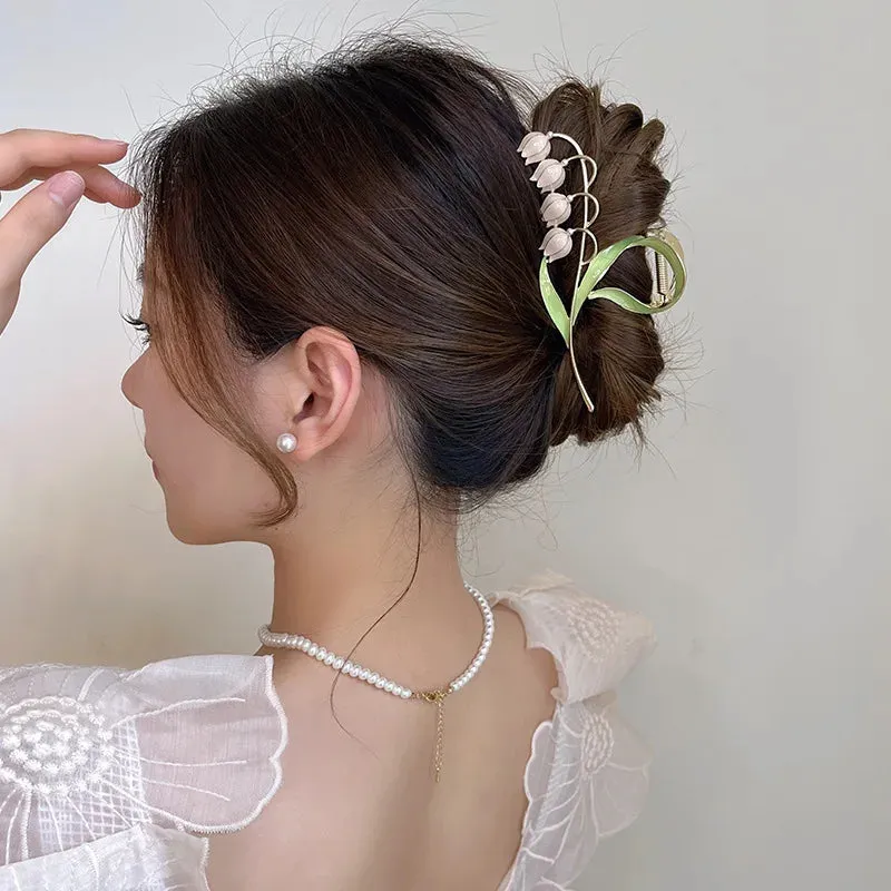 Pearl & Rhinestone Twist Hairpin