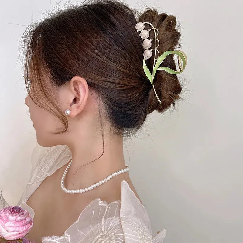 Pearl & Rhinestone Twist Hairpin