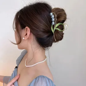 Pearl & Rhinestone Twist Hairpin