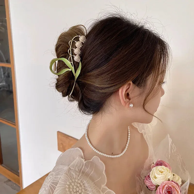 Pearl & Rhinestone Twist Hairpin
