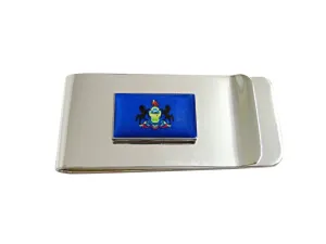 Pennsylvania State Flag Pendant Money Clip