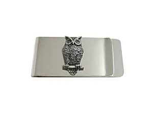 Perched Owl Bird Money Clip