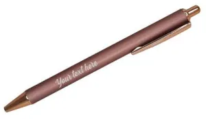 Personalized Powder Coated Pen - Rose Pink*