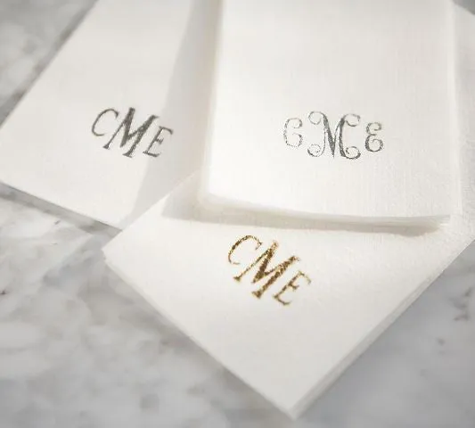Personalized "Linen-Like" Disposable Guest Towels